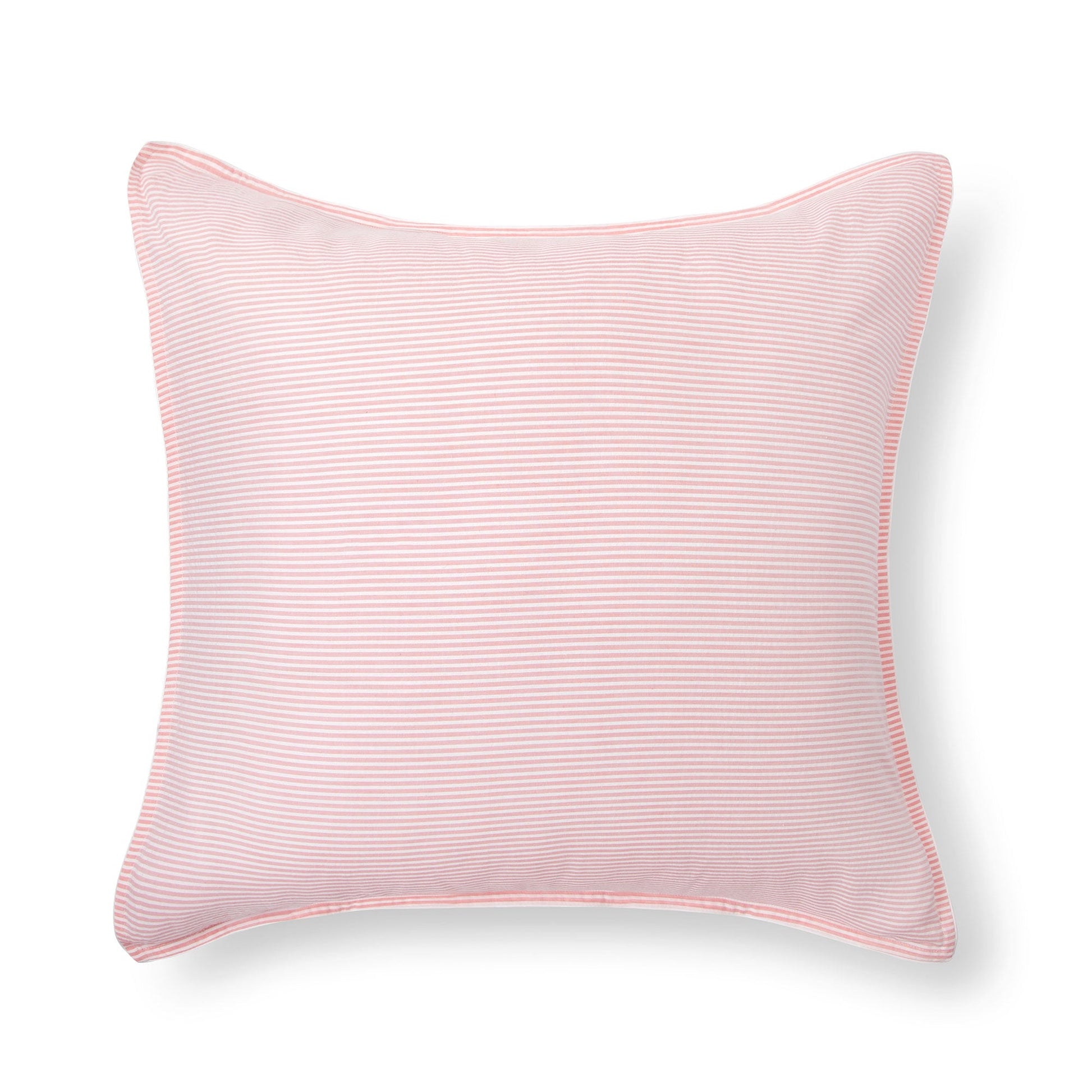 Dusty Pink (Seersucker)|1 Euro Sham